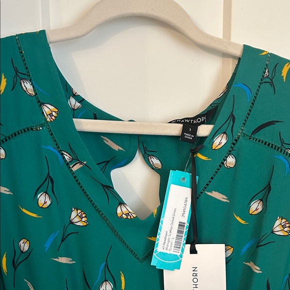 41 Hawthorn Teal Floral Women’s Size Large Stitch Fix - Picture 4 of 5